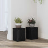 Vidaxl plantenstandaard 2 pcs zwart eiken 15 x 15 x 20 cm bewerkt hout