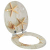 Vidaxl zachte sluit toiletbril 2 pcs geel en wit 44 x 38 cm mdf-plaat