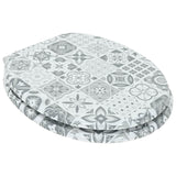 Vidaxl toiletzitting 2 pcs blauw en wit porselein 44 x 38 cm - afbeelding 2