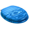 Vidaxl zachte sluit toiletbril 2 pcs blauwe druppel 44 x 38 cm