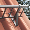 Vidaxl sneeuwbeveiligingsteun 2 pcs antraciet 29,5 x 3 x 34,5 cm staal