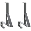 Vidaxl sneeuwbeveiligingsteun 2 pcs antraciet 29,5 x 3 x 34,5 cm staal