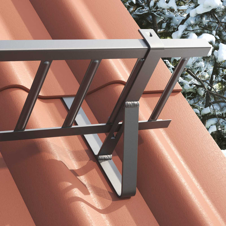 Vidaxl sneeuwbeveiligingsteun 6 st antraciet 29,5 x 3 x 34,5 cm staal