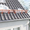 Vidaxl sneeuwbeveiligingsteun 12 pcs rood 29,5 x 3 x 34,5 cm staal