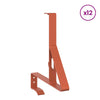 Vidaxl sneeuwbeveiligingsteun 12 pcs rood 29,5 x 3 x 34,5 cm staal