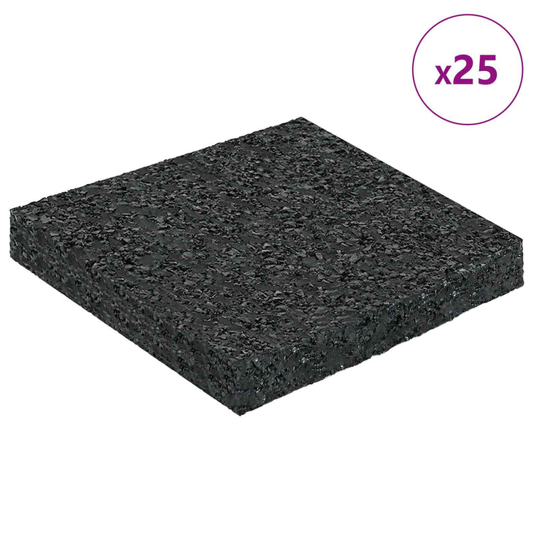Vidaxl rubberen pad zwart rubber