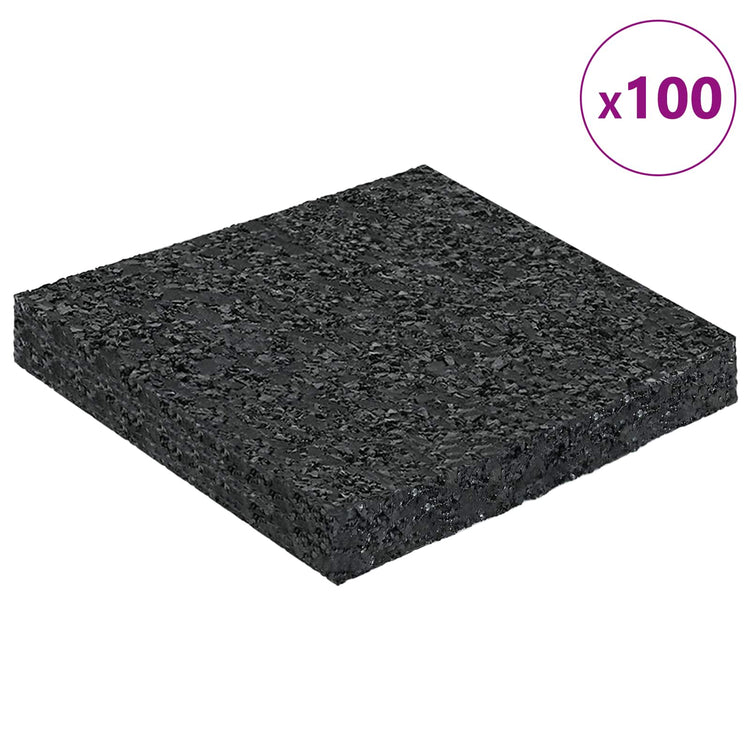 Vidaxl rubberen pad zwart rubber