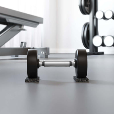 Vidaxl rubberen roller zwart rubber