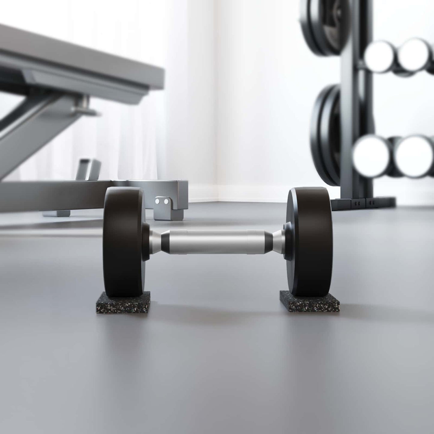 Vidaxl rubberen roller zwart rubber