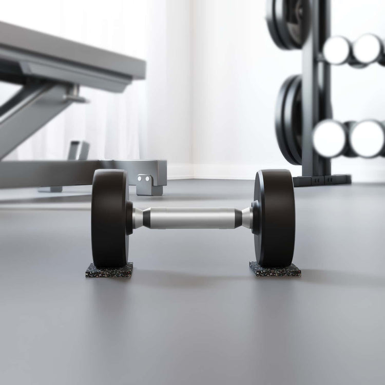 Vidaxl rubberen roller zwart rubber