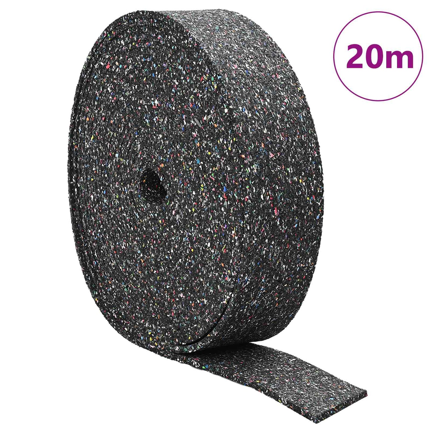 Vidaxl rubberen roller zwart rubber