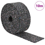 Vidaxl rubbergranulaatrol zwart 1000 x 8 x 0,6 cm rubber - afbeelding 2
