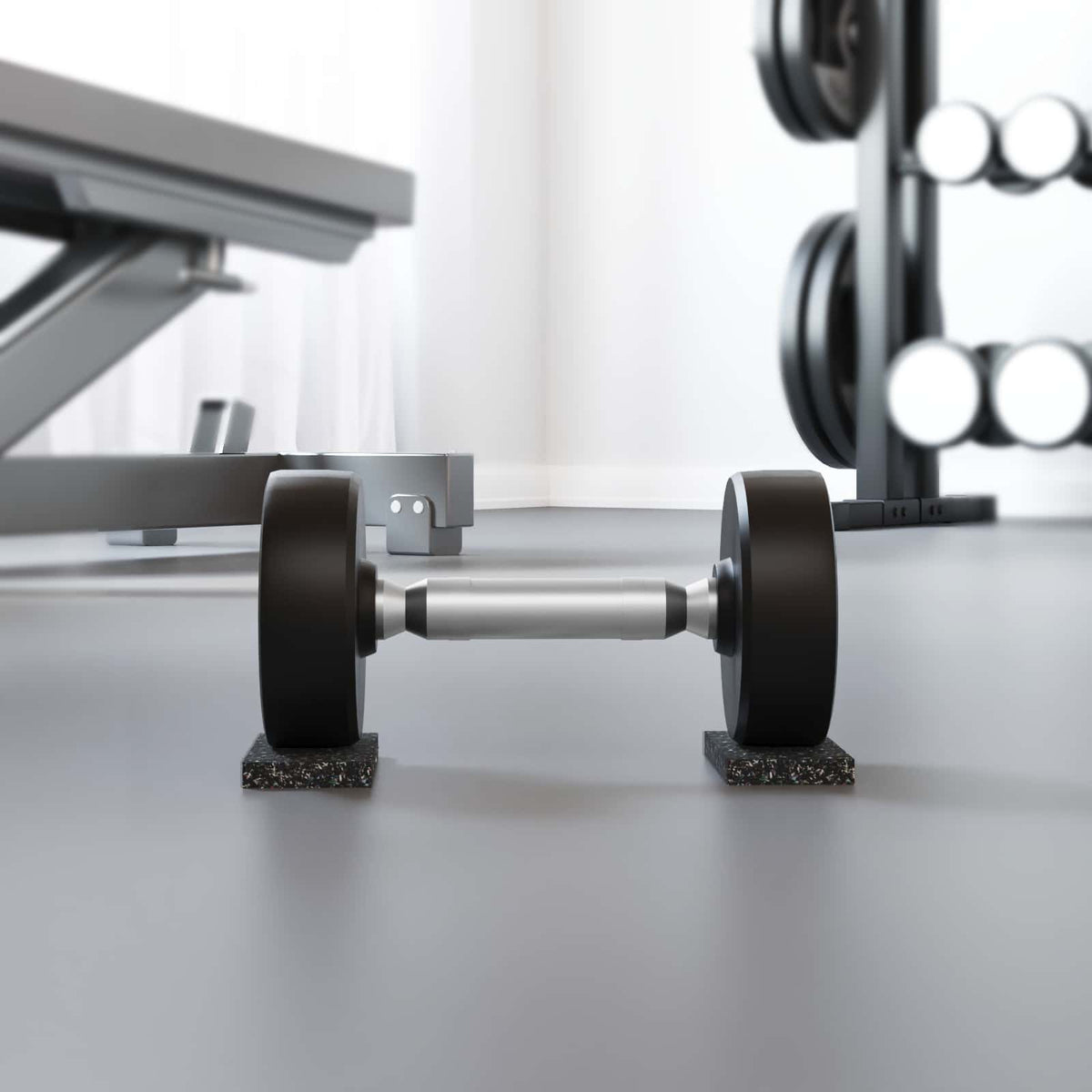 Vidaxl rubberen roller zwart rubber