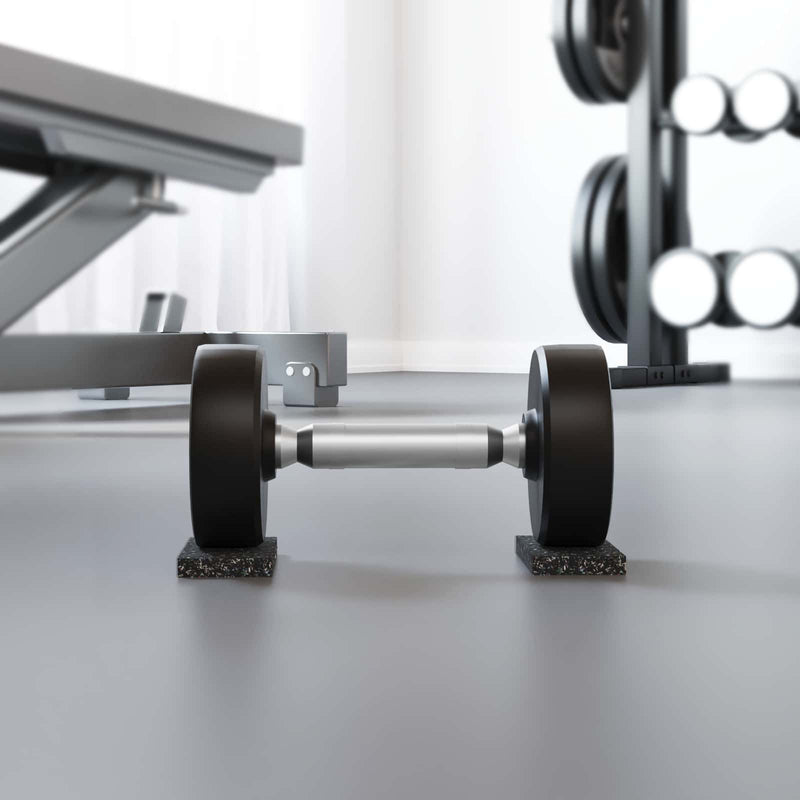 Vidaxl rubberen roller zwart rubber
