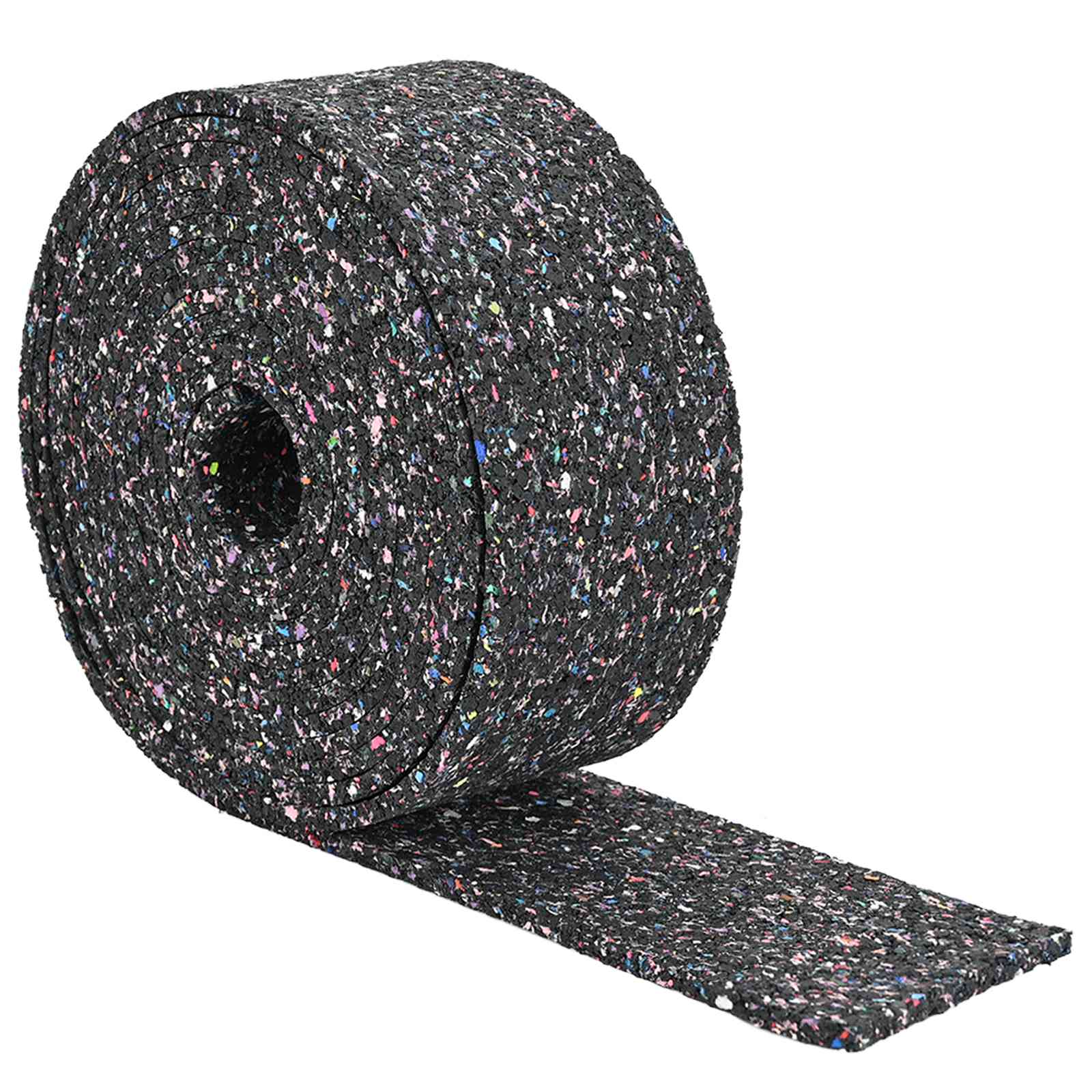 Vidaxl rubberen roller zwart 500 x 10 x 0,3 cm rubber