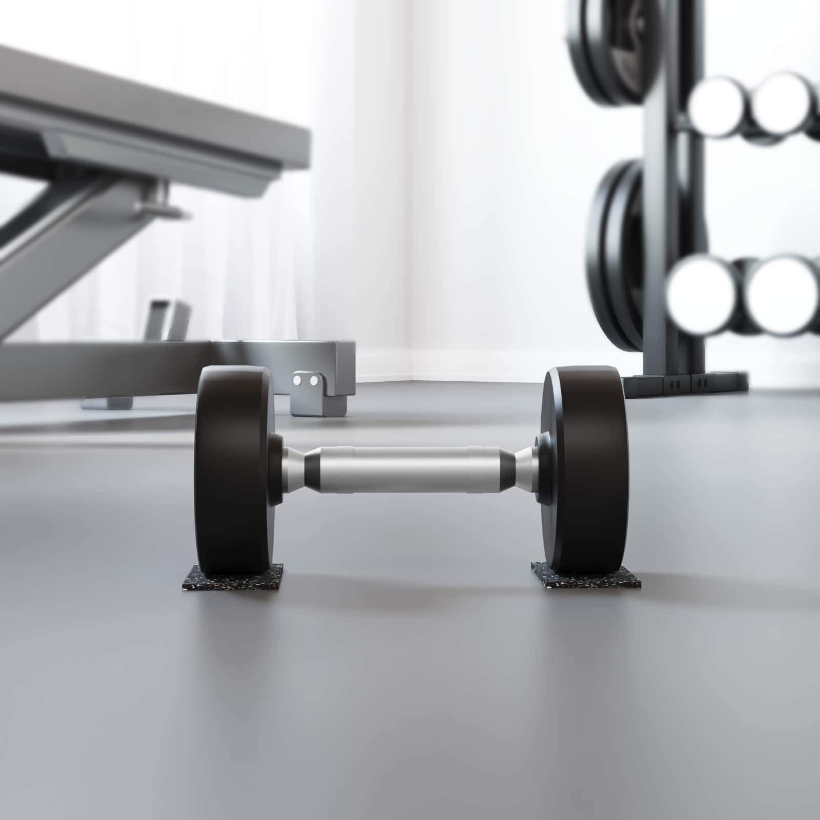 Vidaxl rubberen roller zwart rubber
