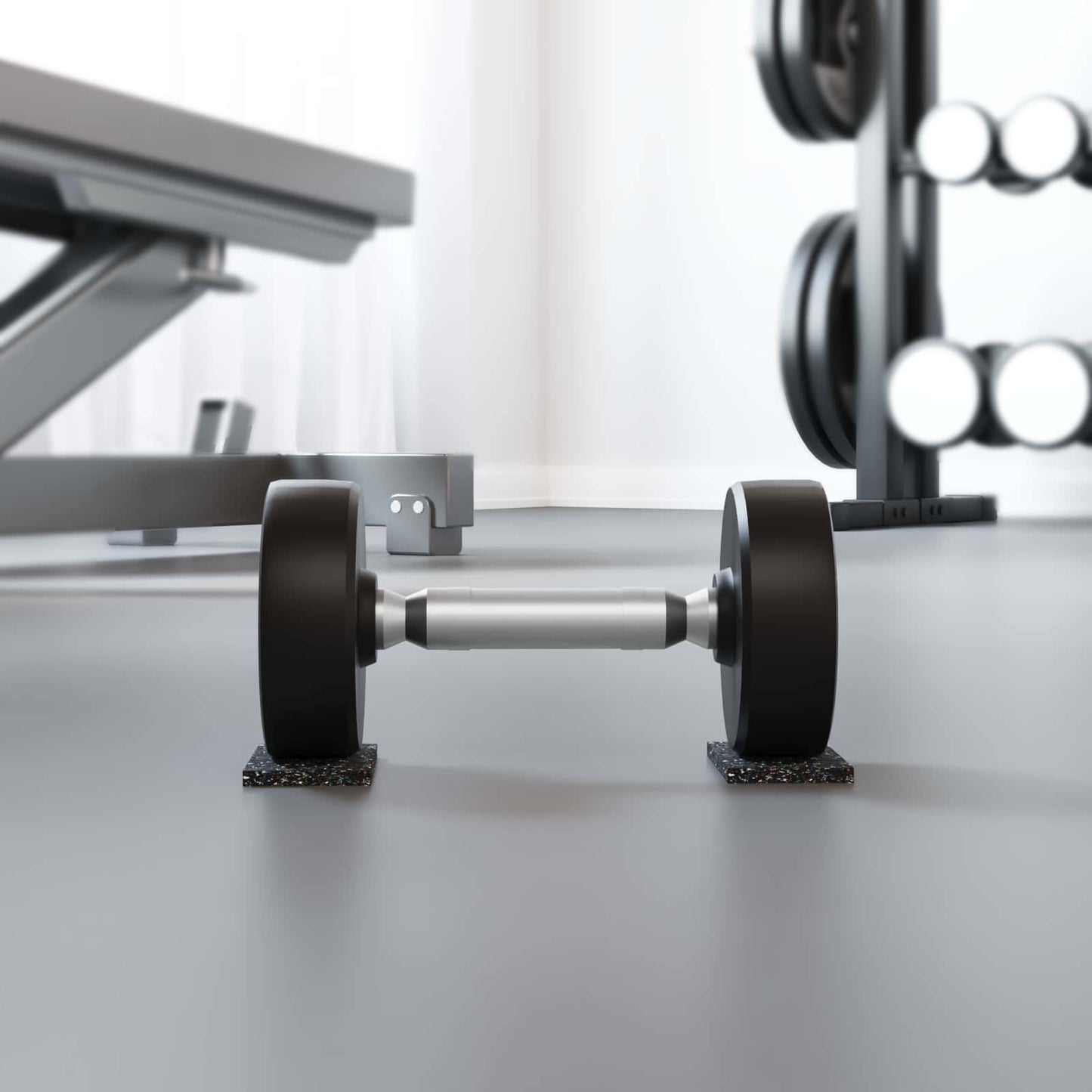 Vidaxl rubberen roller zwart rubber