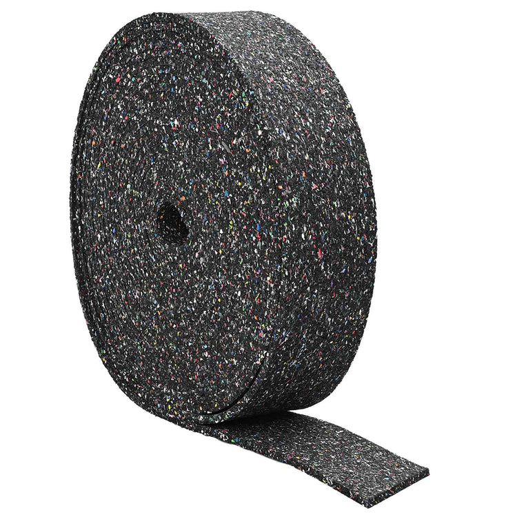 Vidaxl rubbergranulaatrol zwart 2000 x 10 x 0,6 cm rubber