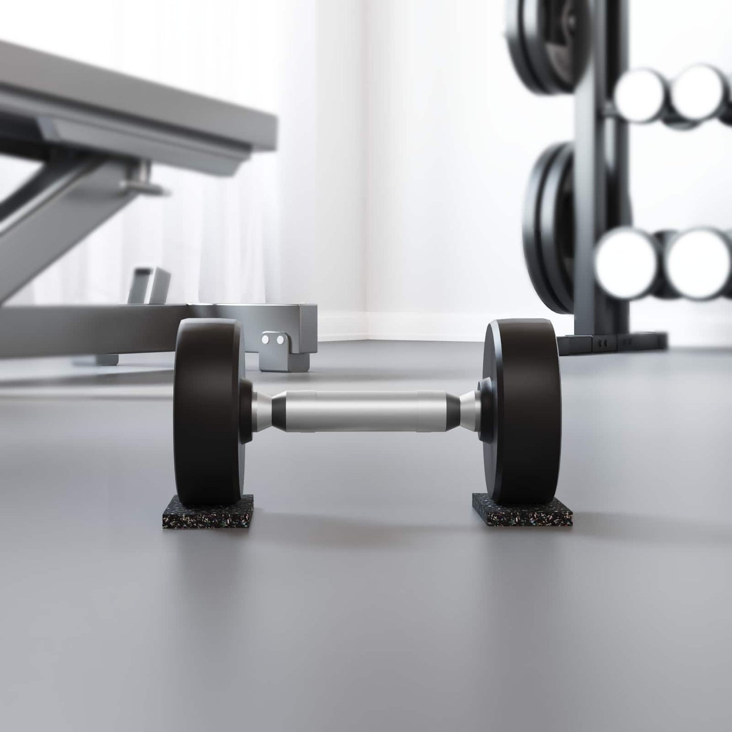 Vidaxl rubberen roller zwart rubber