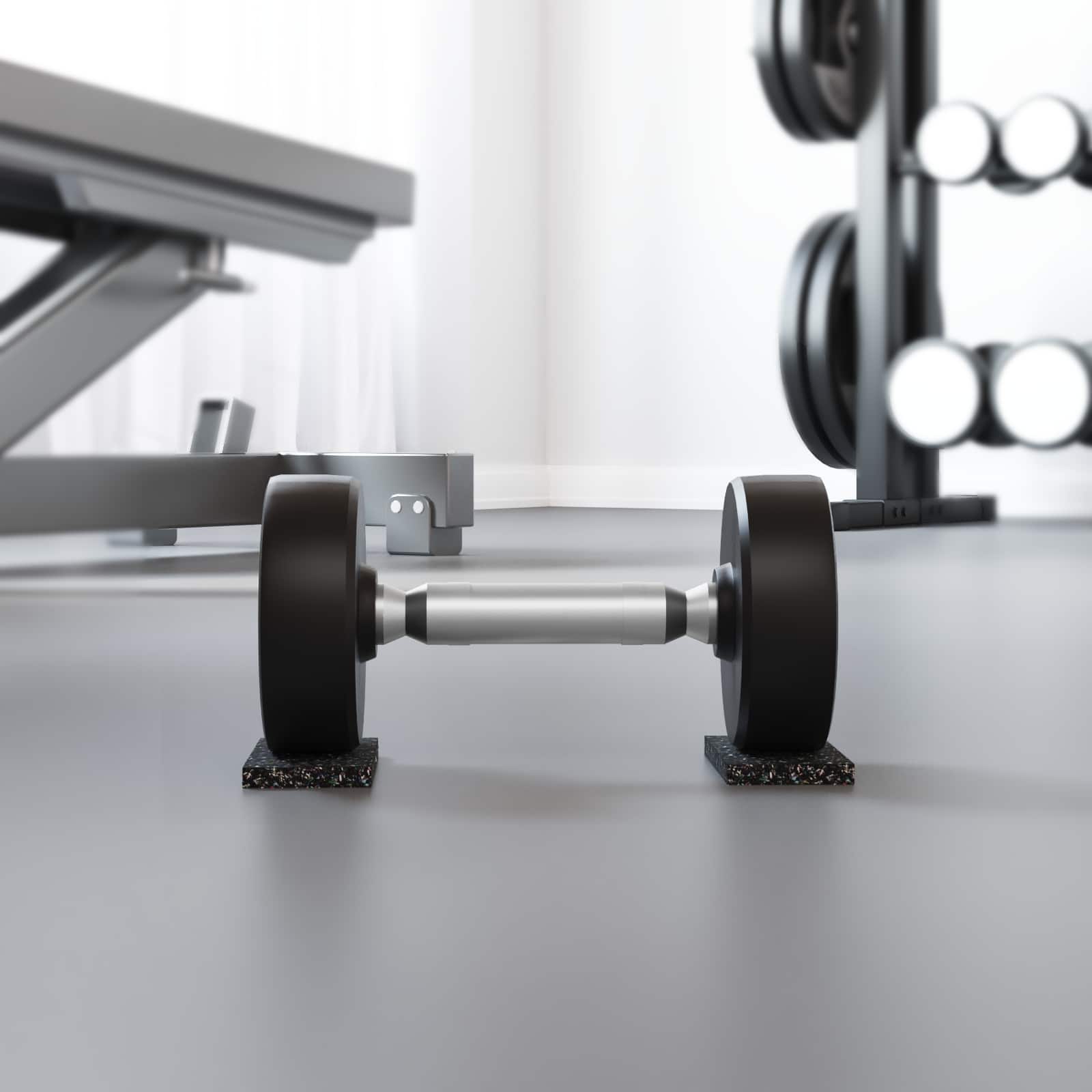Vidaxl rubberen roller zwart rubber