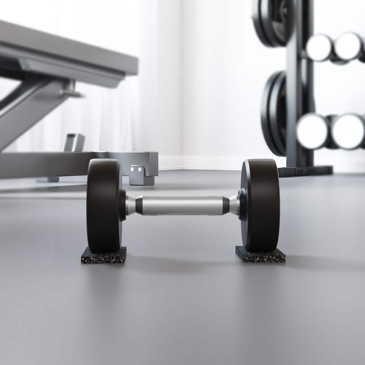 Vidaxl rubberen roller zwart rubber