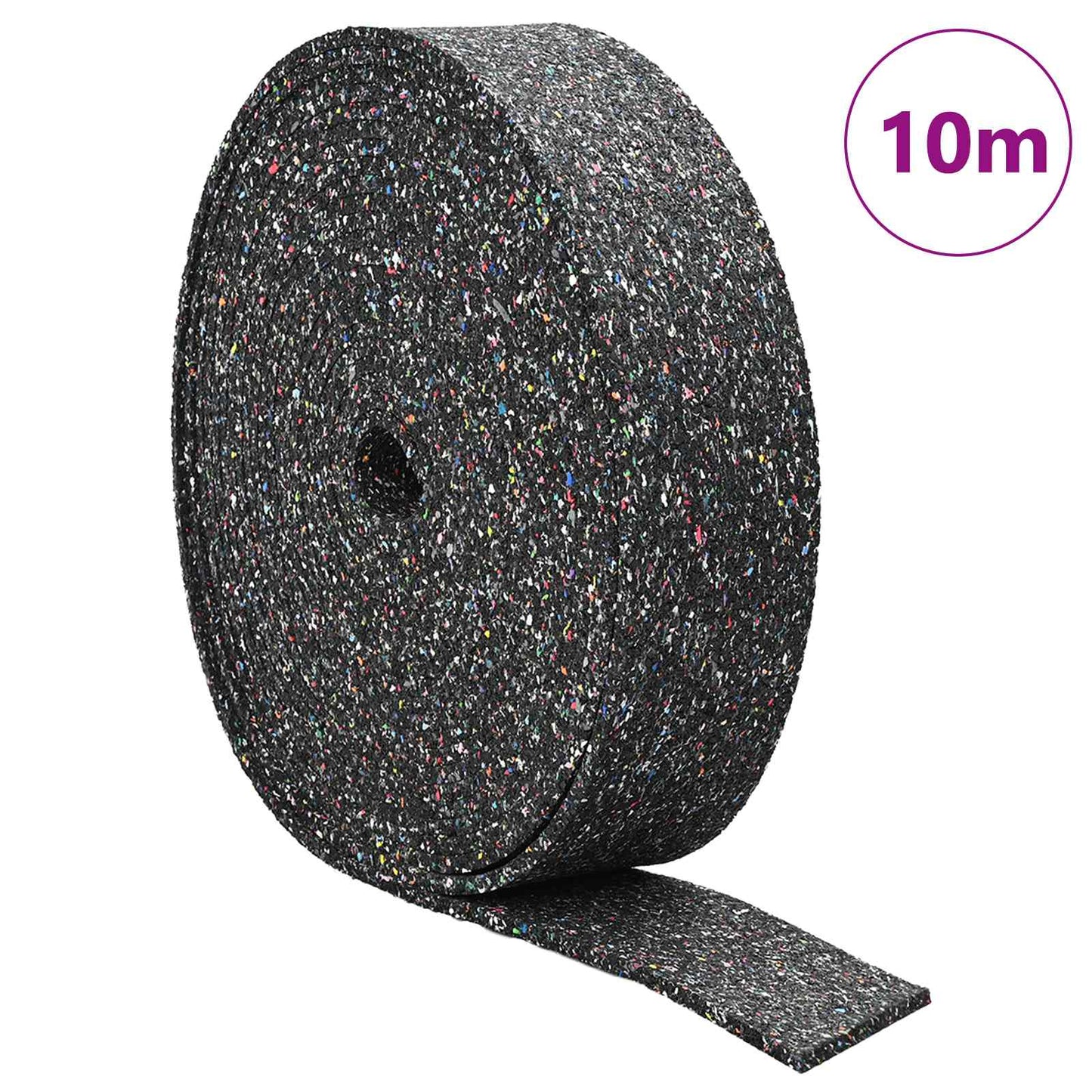 Vidaxl rubberen roller zwart rubber