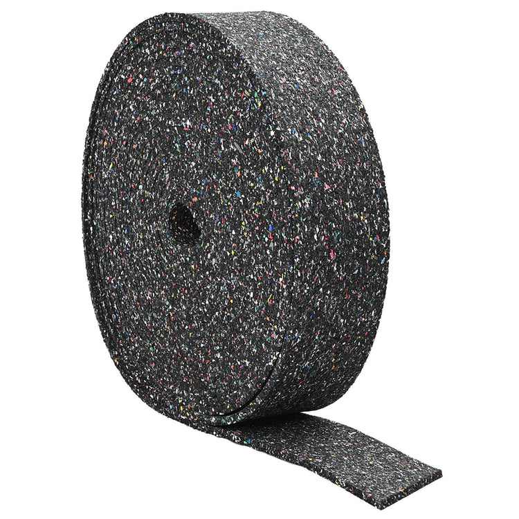 Vidaxl rubbergranulaatrol zwart 2000 x 12 x 0,3 cm rubber