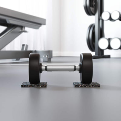 Vidaxl rubberen roller zwart rubber