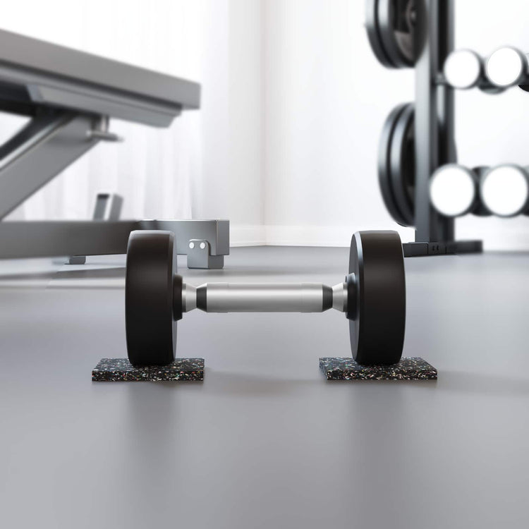 Vidaxl rubberen roller zwart rubber