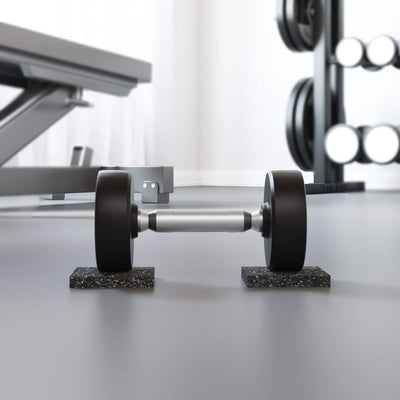 Vidaxl rubberen roller zwart rubber