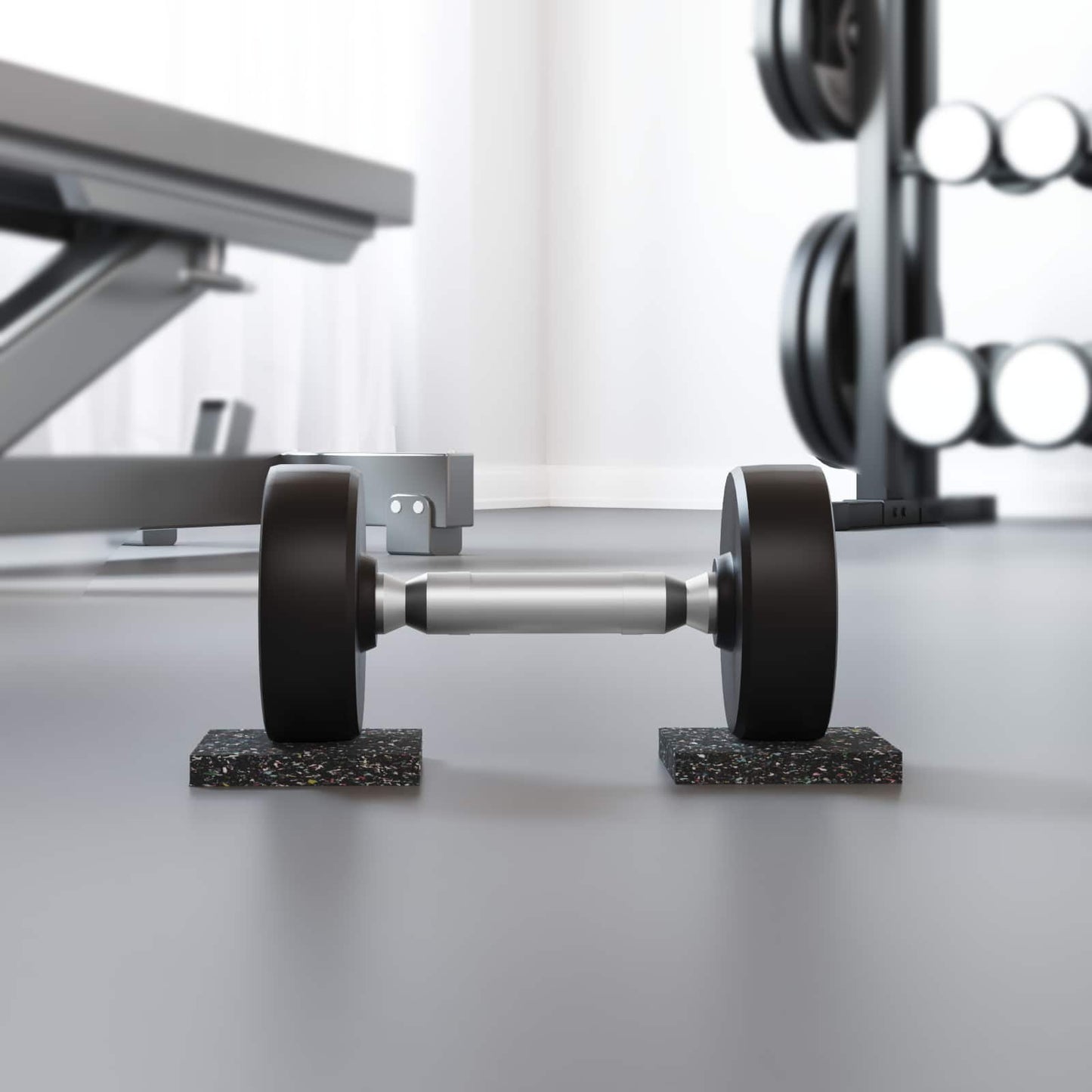 Vidaxl rubberen roller zwart rubber