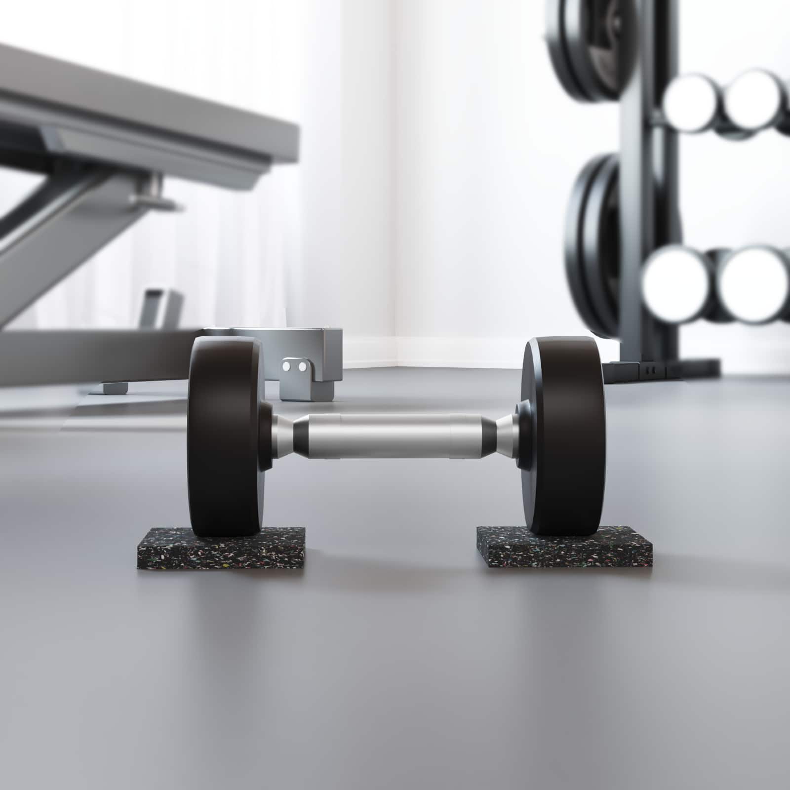 Vidaxl rubberen roller zwart rubber