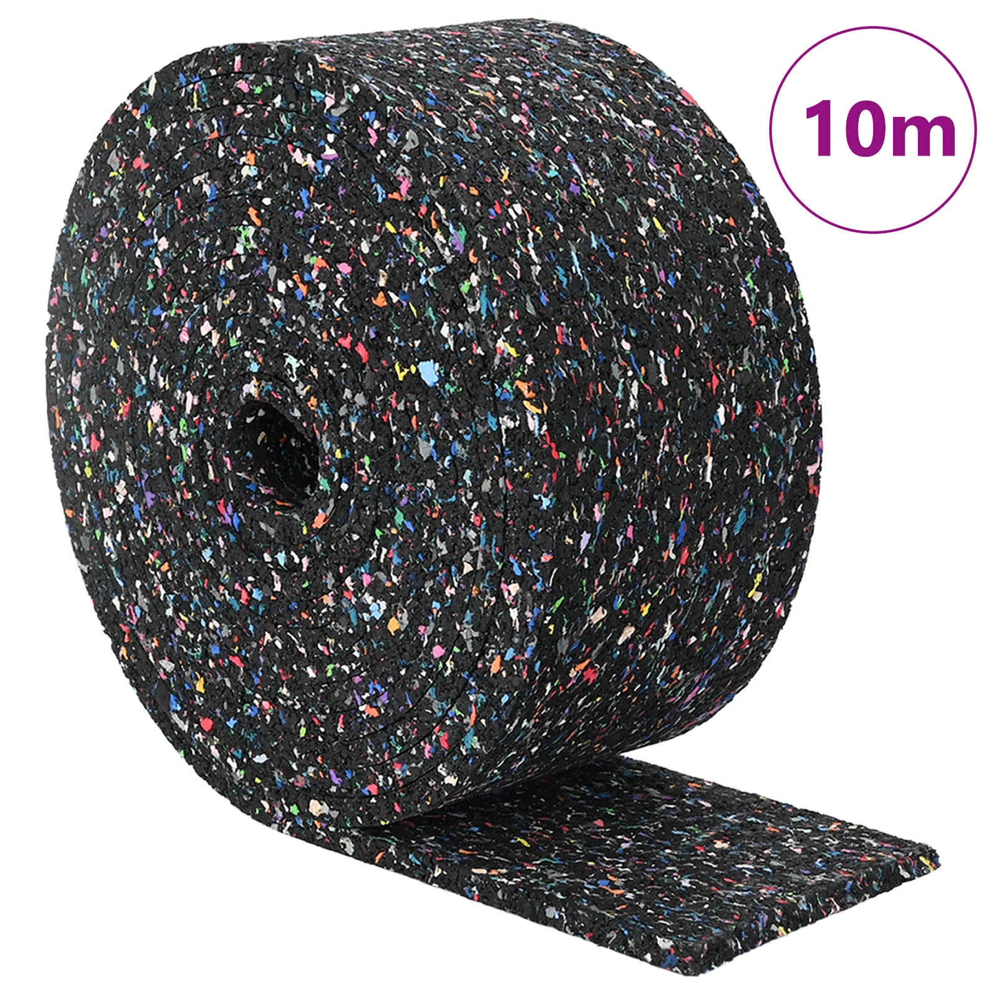 Vidaxl rubberen roller zwart rubber