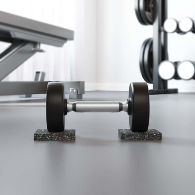 Vidaxl rubberen roller zwart rubber