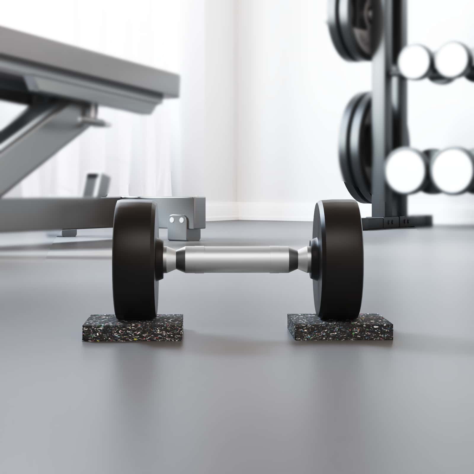 Vidaxl rubberen roller zwart rubber