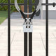 Vidaxl hangslot 2 pcs zilver 5 x 1,9 x 4,5 cm ijzer