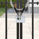 Vidaxl hangslot 6 pcs zilver 7 x 1,9 x 5 cm ijzer