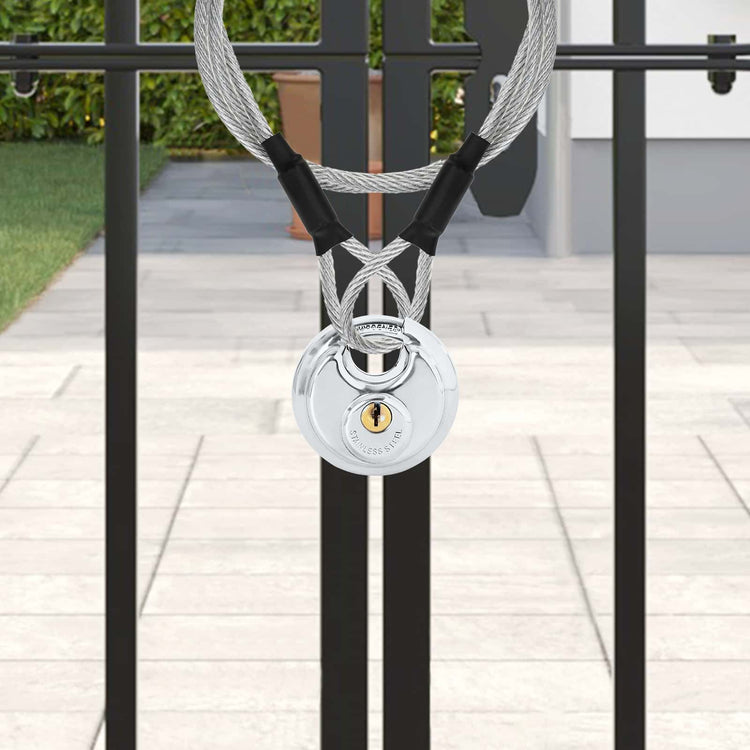 Vidaxl discusloten met sleutels 6 pcs zilver 6 x 2.3 x 6 cm