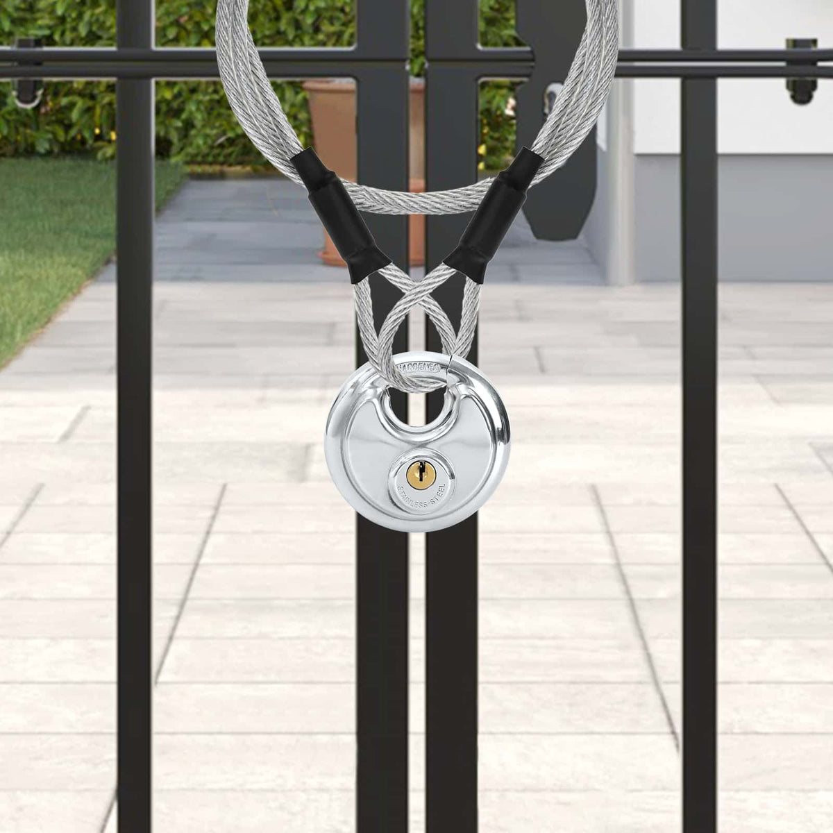 Vidaxl discusloten met sleutels 2 pcs zilver 8 x 2.8 x 8 cm