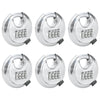 Vidaxl discusloten met sleutels 6 pcs zilver 7 x 2,3 x 7 cm