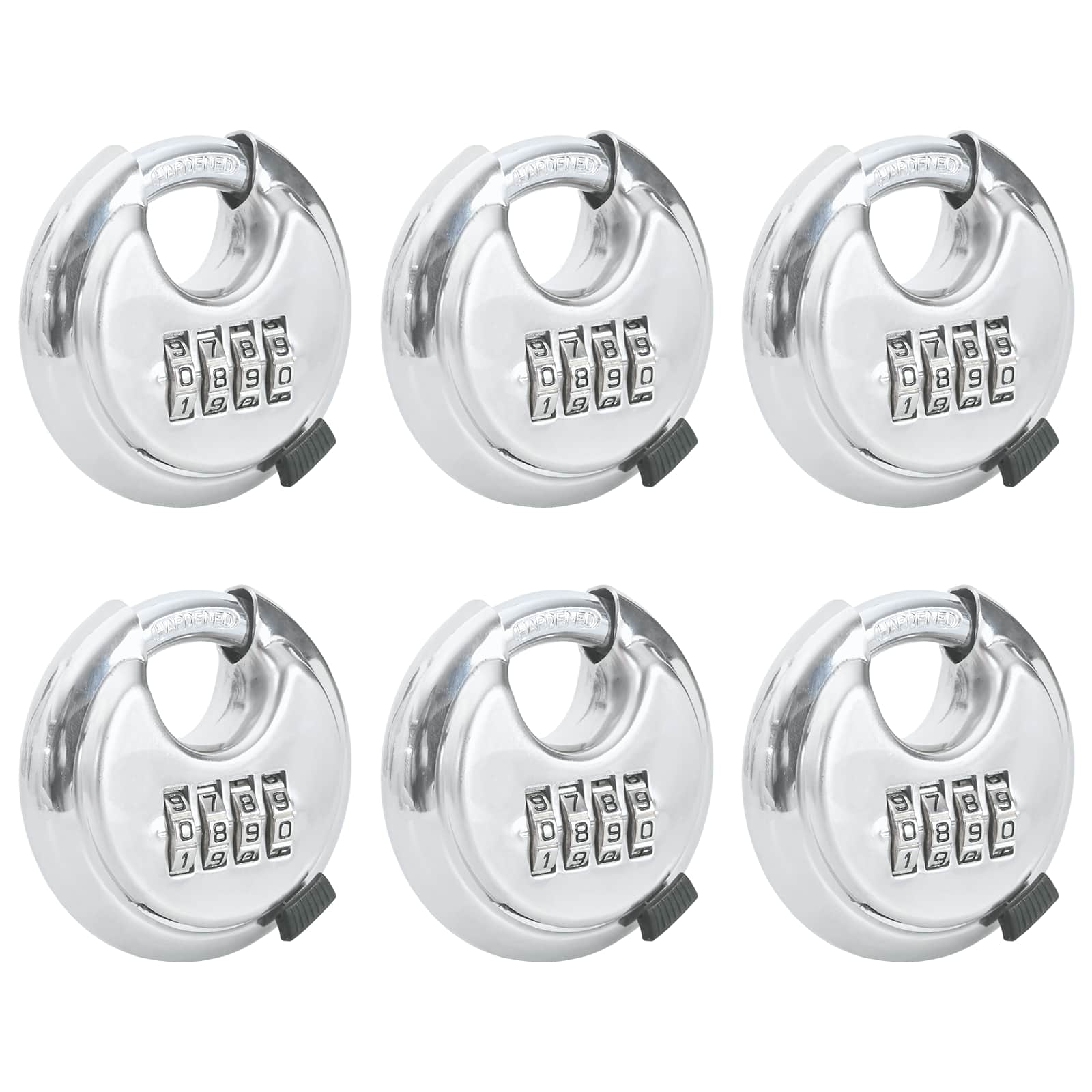 Vidaxl discusloten met sleutels 6 pcs zilver 7 x 2,3 x 7 cm