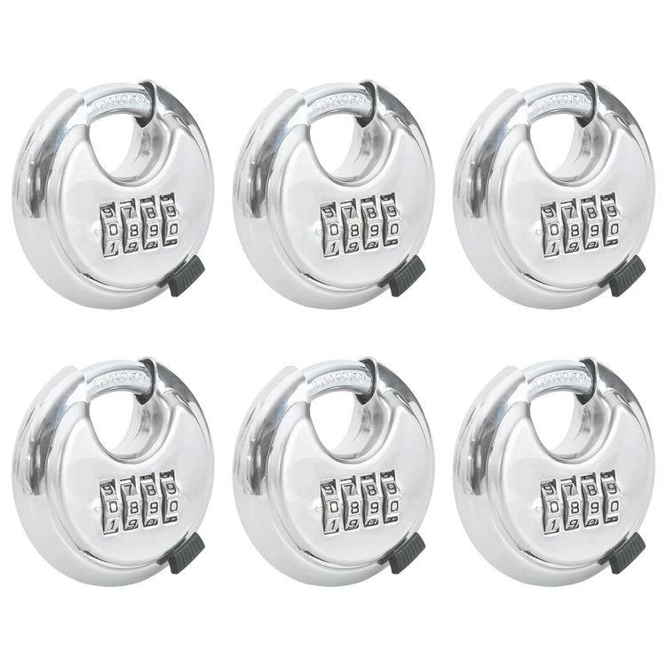Vidaxl discusloten met sleutels 6 pcs zilver 7 x 2,3 x 7 cm