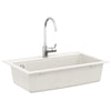 Vidaxl wasbak wit 795 x 505 mm graniet