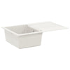Vidaxl wasbak wit 780 x 500 mm 80% kwarts en 20% hars