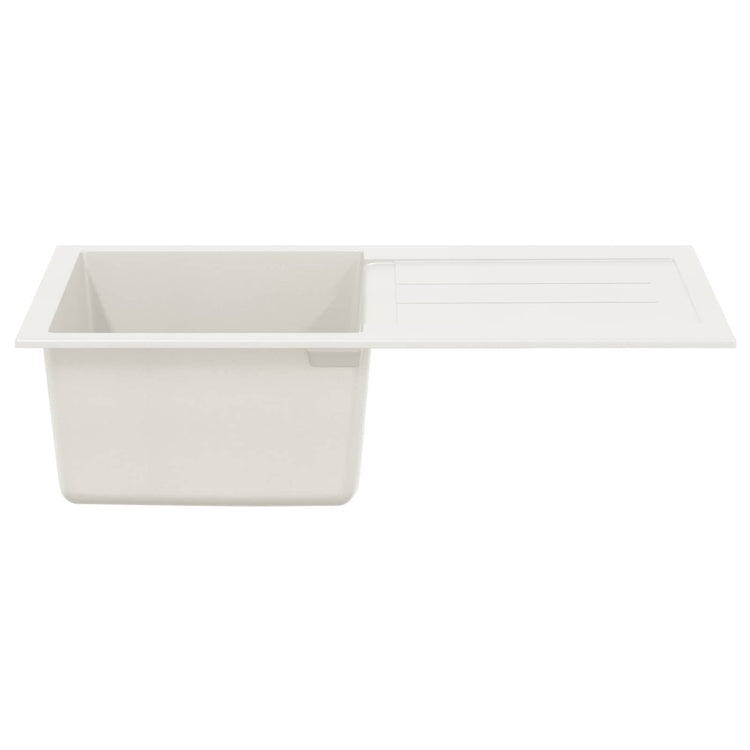 Vidaxl wasbak wit 780 x 500 mm 80% kwarts en 20% hars
