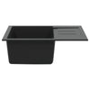 Vidaxl wasbak zwart 620 x 500 mm 80% kwarts en 20% hars