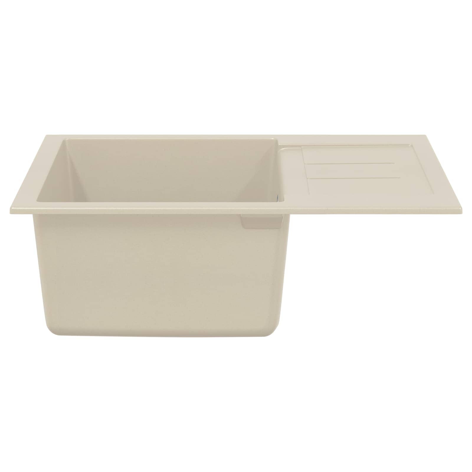 Vidaxl wasbak beige 620 x 500 mm 80% kwarts en 20% hars