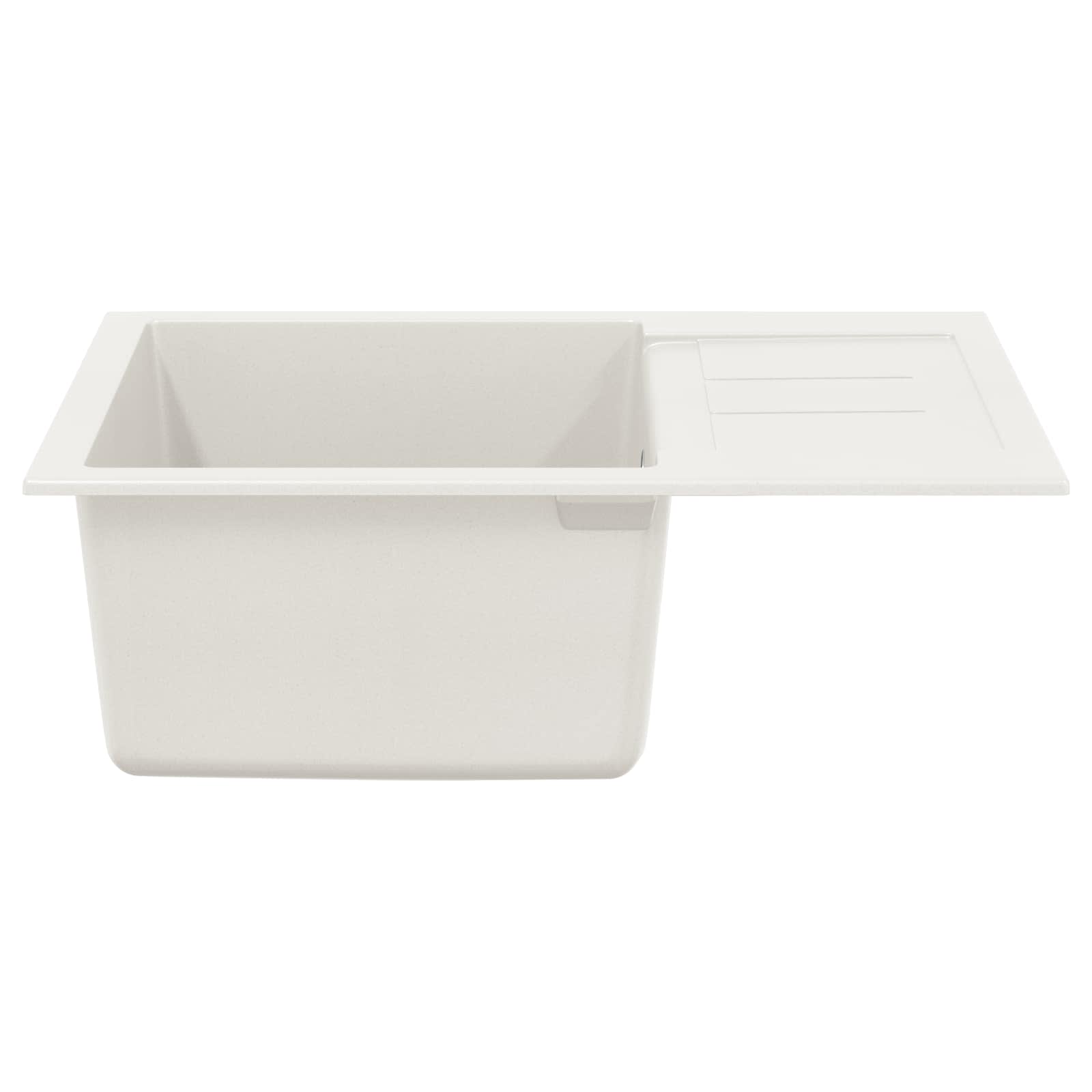 Vidaxl wasbak wit 620 x 500 mm 80% kwarts en 20% hars