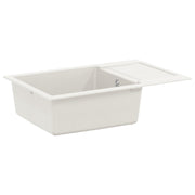 Vidaxl wasbak wit 780 x 500 mm 80% kwarts en 20% hars - afbeelding 1