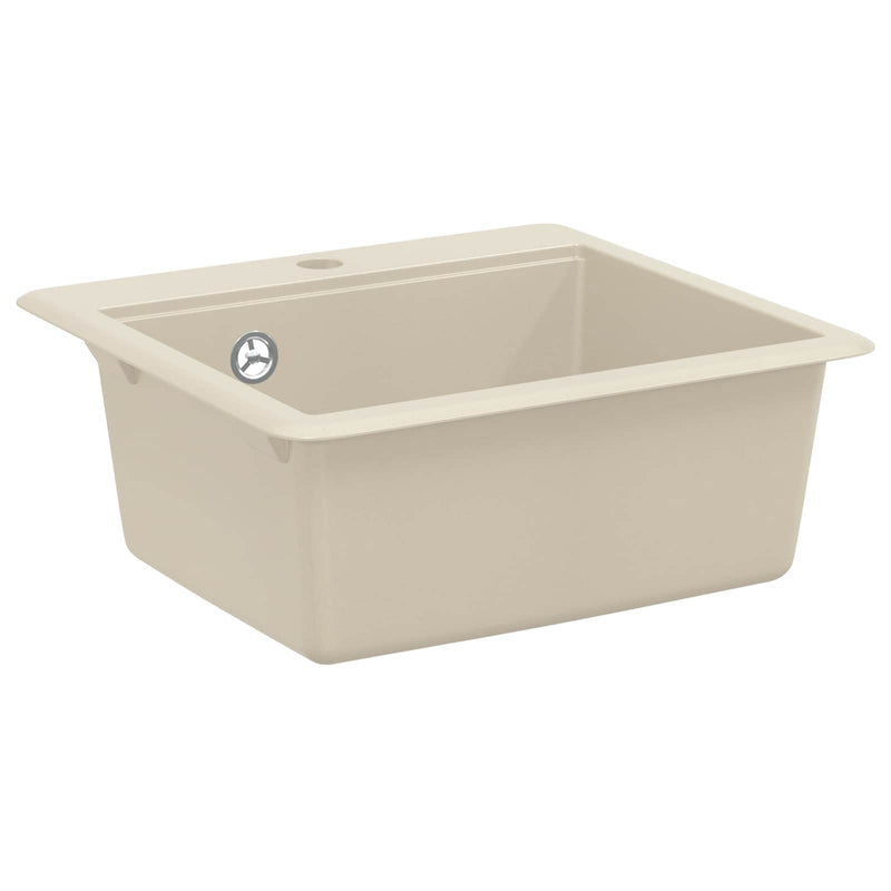 Vidaxl wasbak beige 470 x 440 mm graniet